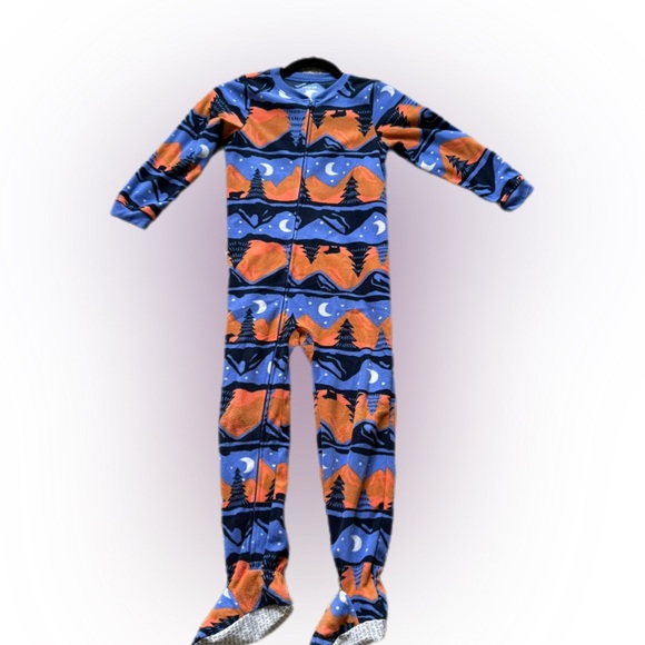 Carter's Other - Carter's Blue and Orange Footed One Piece